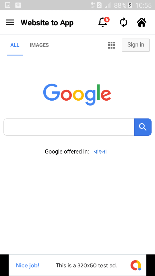 Website to App Native Universal Android Webview App with