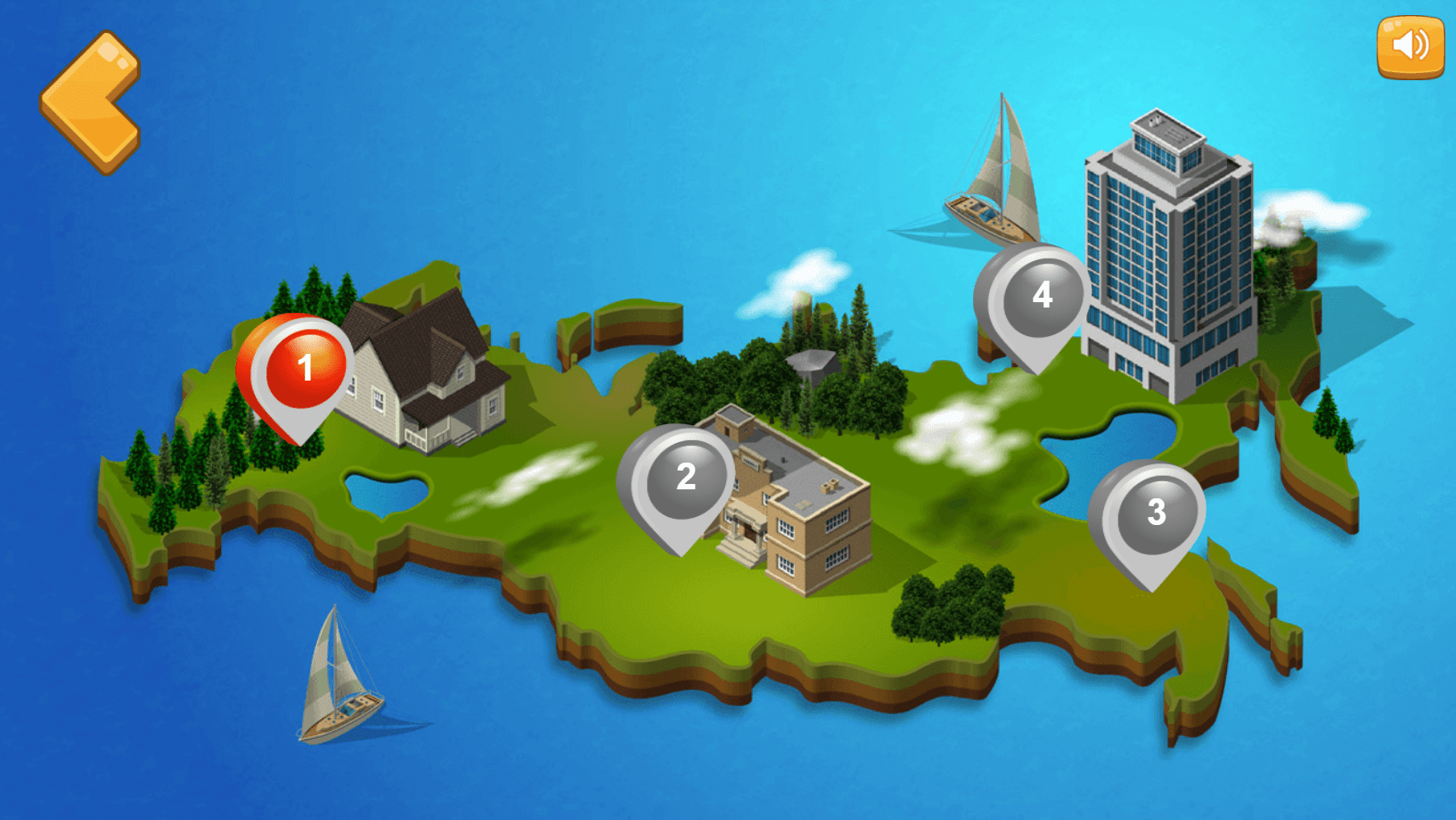 Real Estate Tycoon City Sim Time Management HTML5 Game (Construct2) by dexterfly