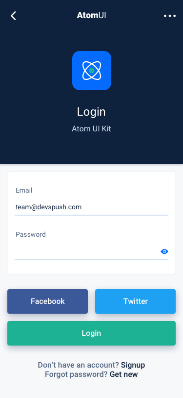 Atom Ui Kit Android Kotlin Starter Mobile App Theme By Decoui Codecanyon
