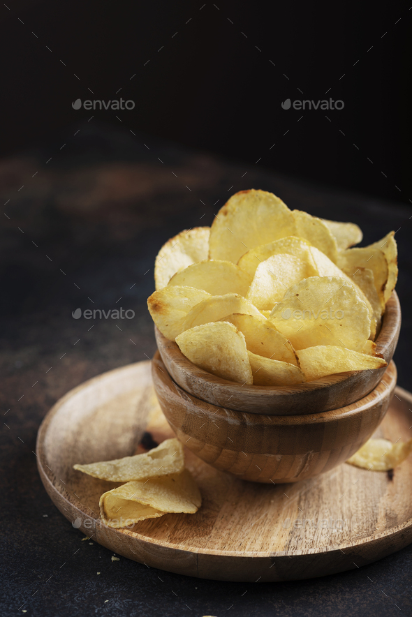 Unhealthy potato chips Stock Photo by OxanaDenezhkina PhotoDune