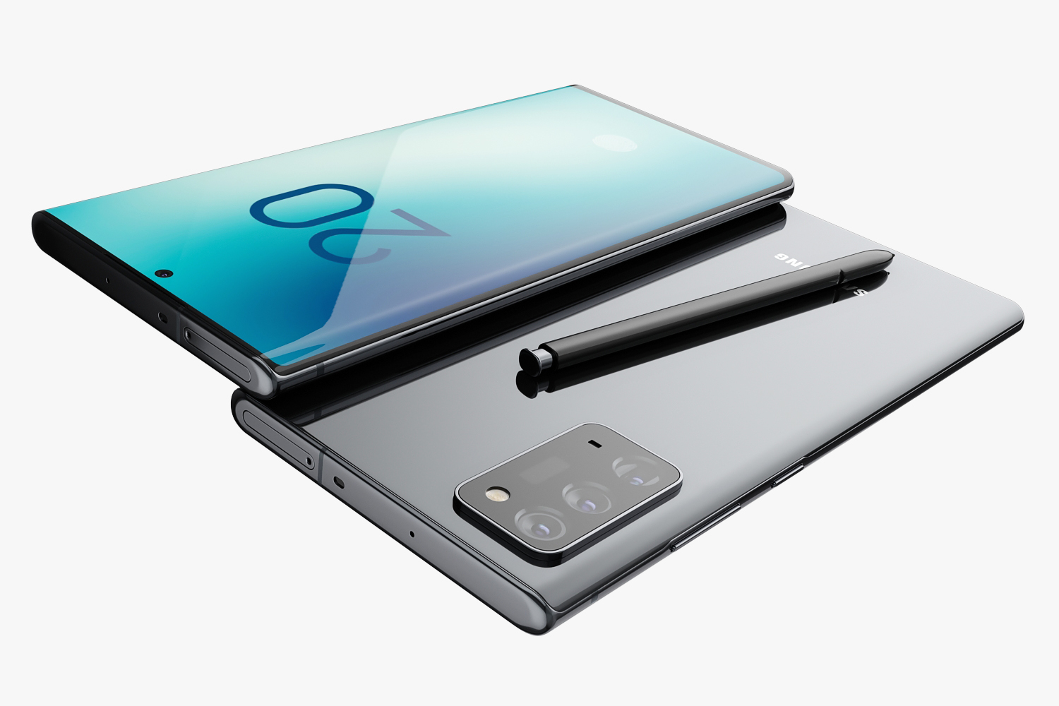 Samsung Galaxy Note 20 & 20 Plus black by madMIX_X 3DOcean