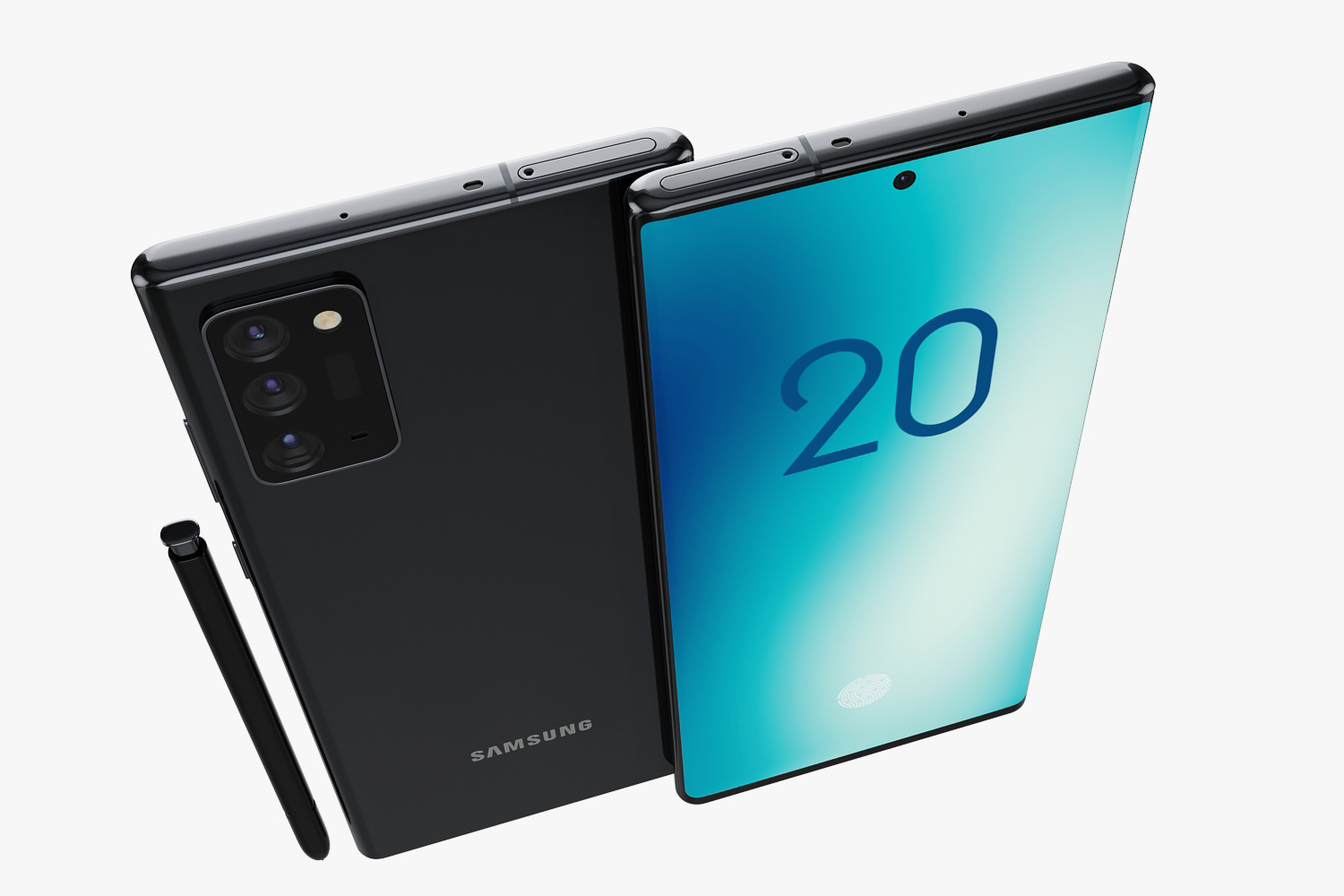 Samsung Galaxy Note 20 & 20 Plus black by madMIX_X 3DOcean