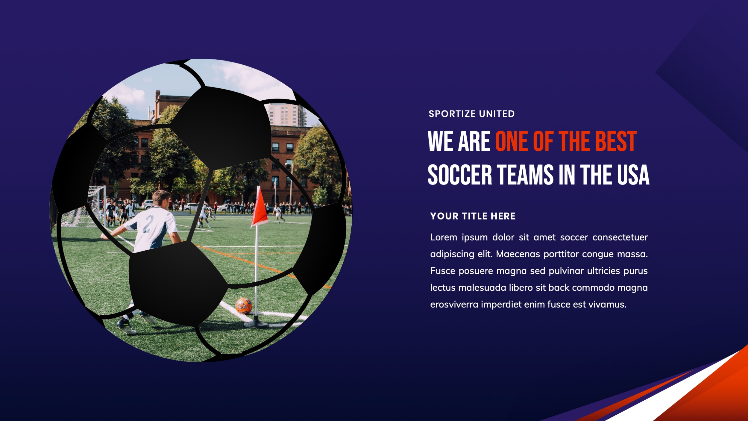 Soccer & Football Club Google Slides Template, Presentation Templates