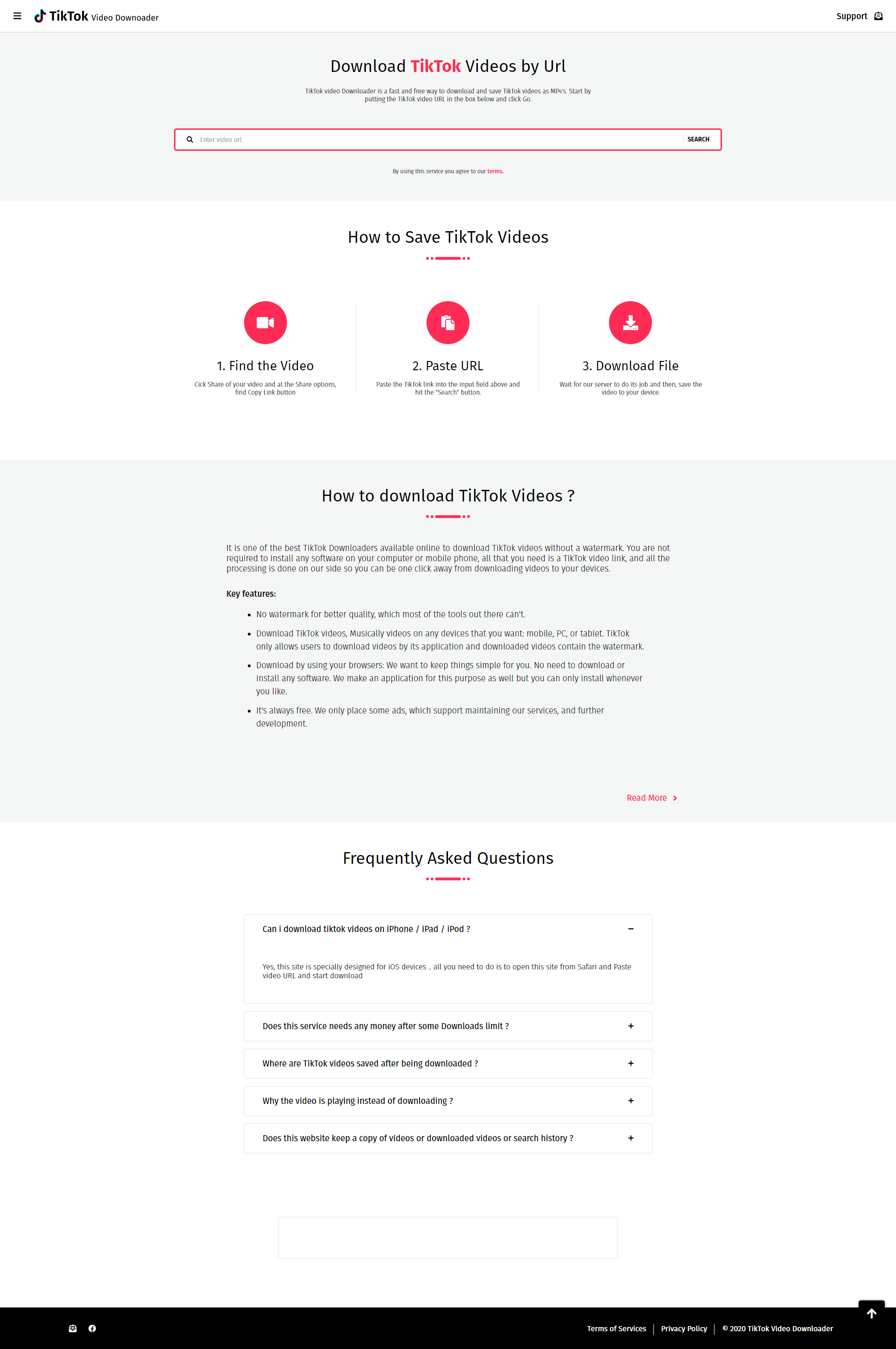 TikTok Video Downloader Without Watermark & Music