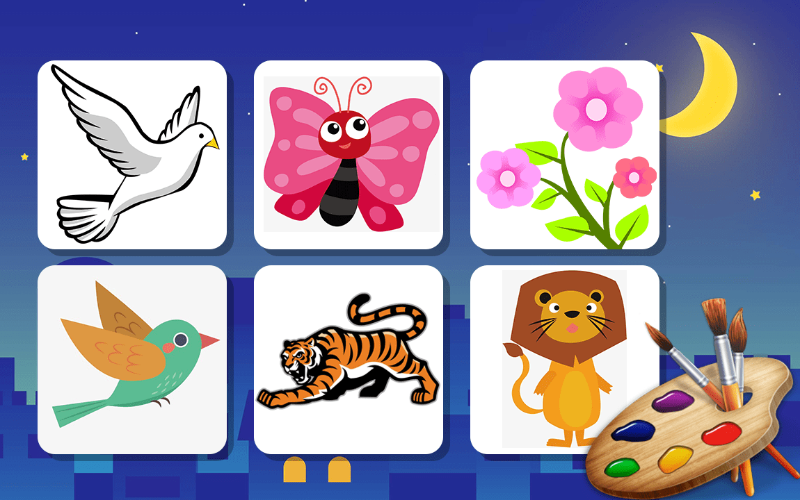 Kids Learning Kids Paint, Paint Free, Drawing Fun Android Game