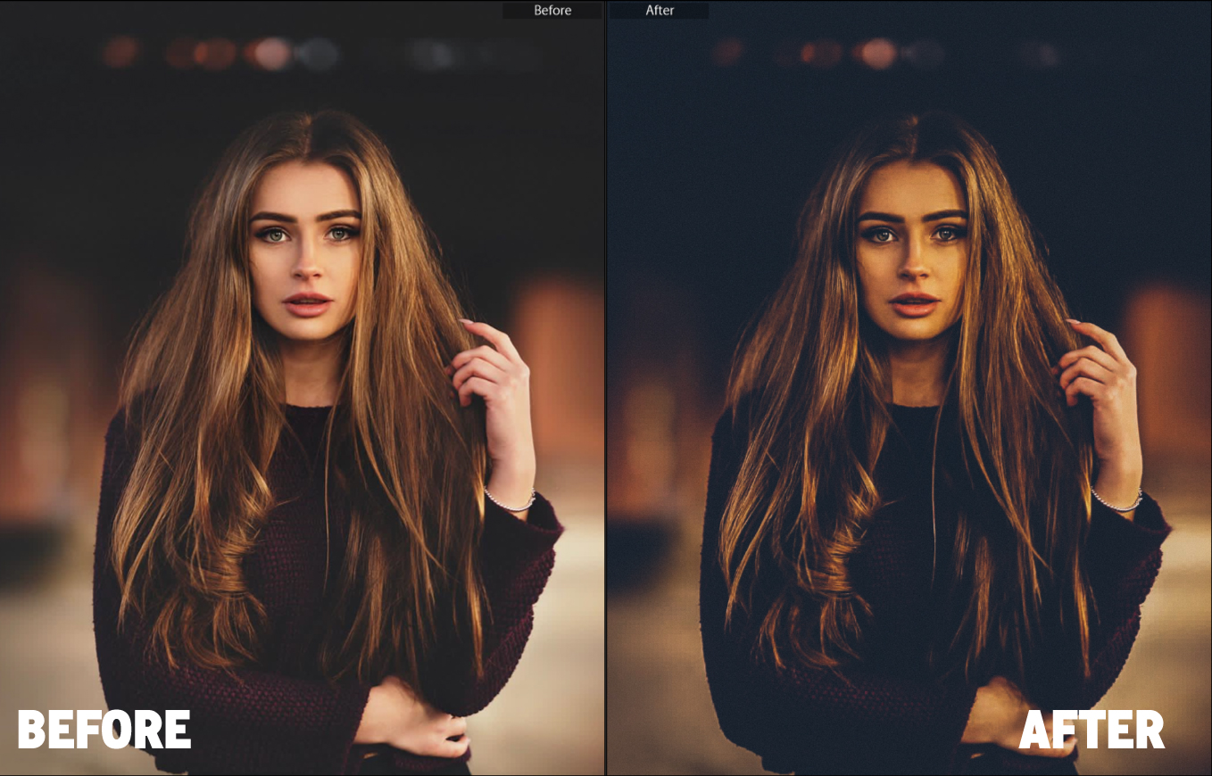 Moody Portrait Lightroom Presets (Desktop +Mobile DNG) by Arrtde