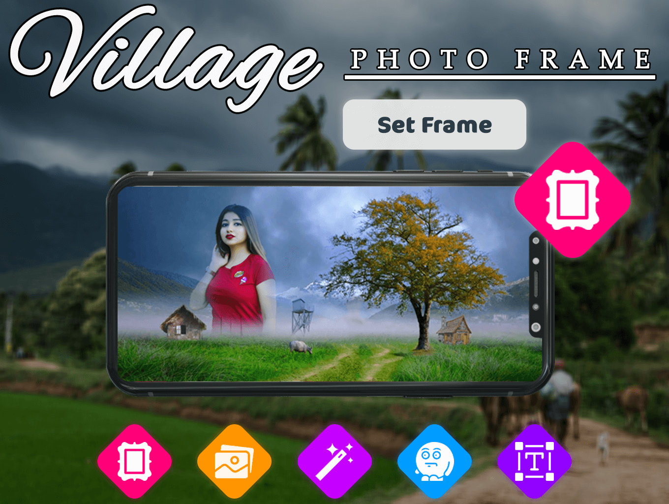 Village Photo Frame Free Photo Editor Android App + Admob