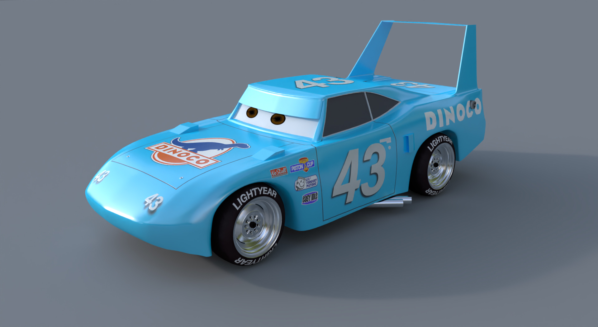 dinoco king 3d model pixar car by msb9731 3DOcean