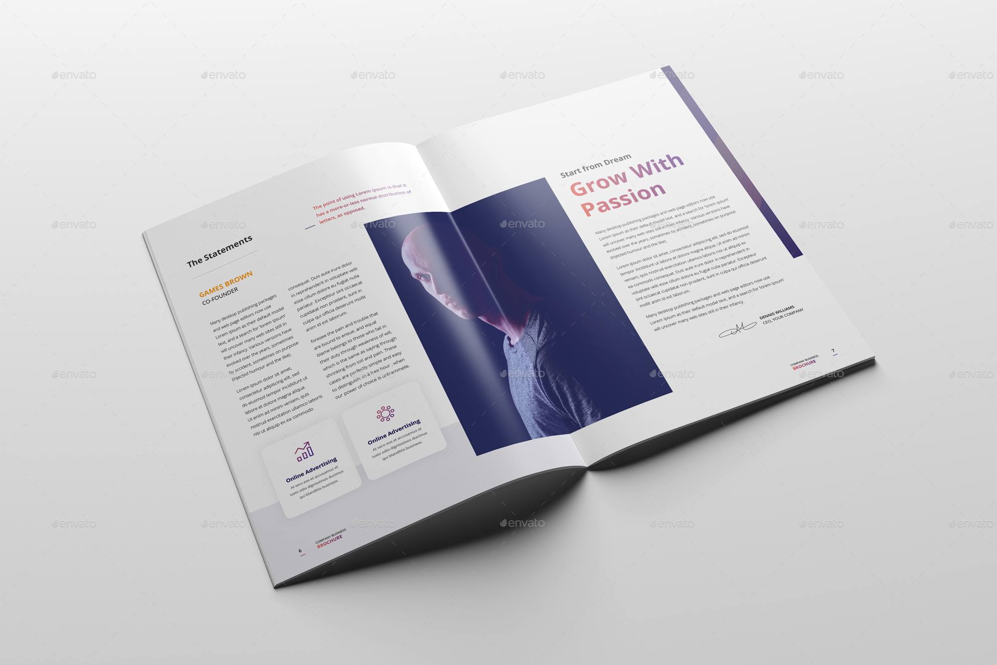 Clean & Modern Multipurpose Brochure V3 by ProGh GraphicRiver