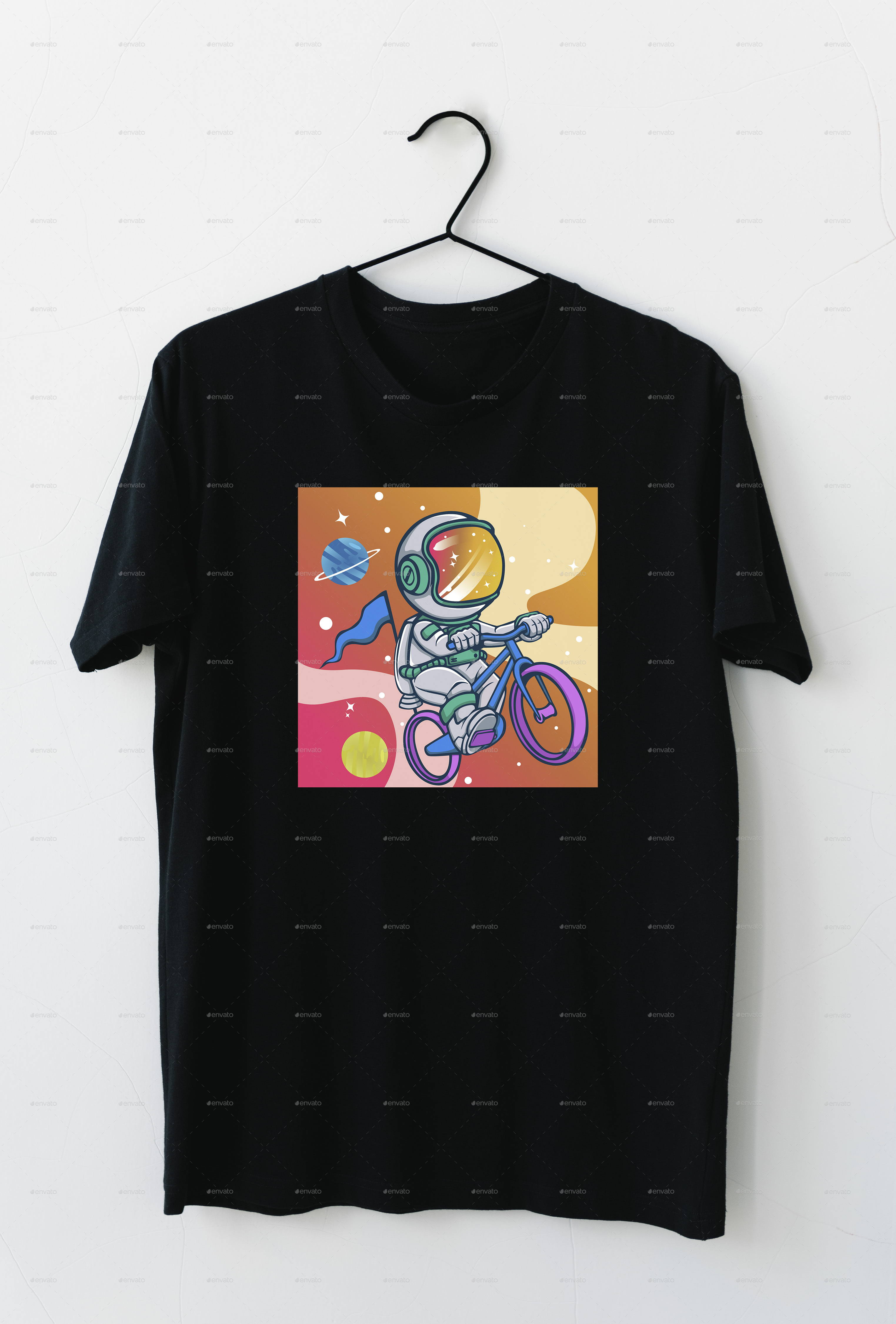 Astronaut Riding Bikes in Space, Vectors GraphicRiver