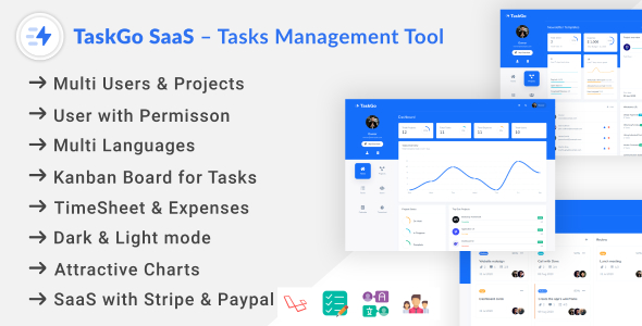 Download TaskGo SaaS Tasks Management Tool Free Nulled