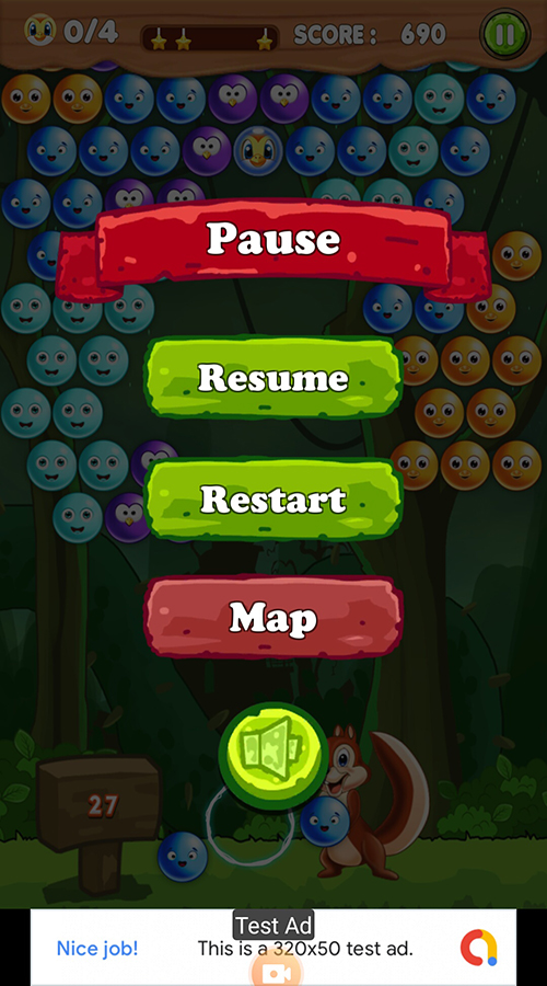 Bubble Shooter Pet Unity Complete Project (Android + iOS + AdMob) by