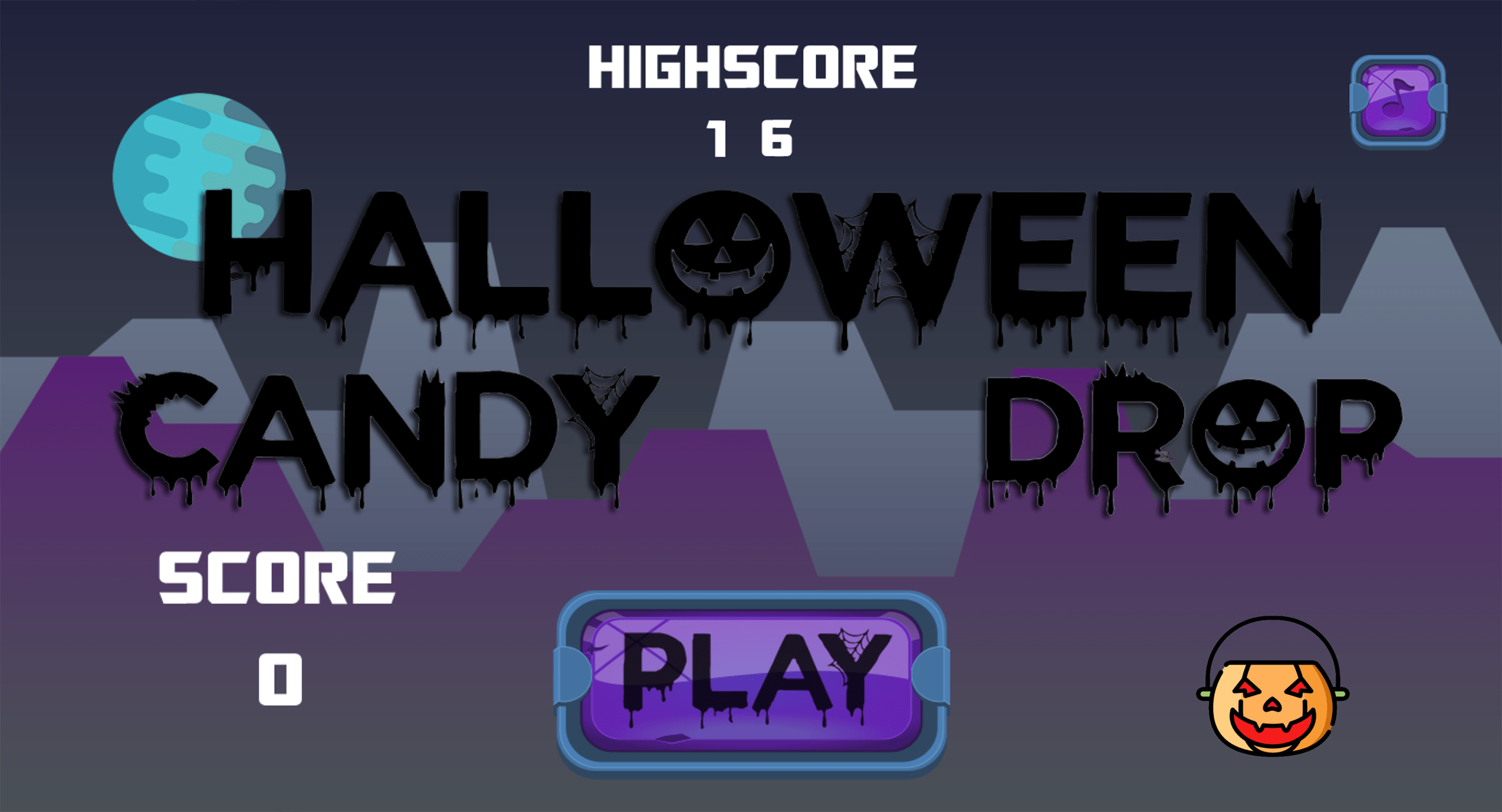 Halloween Candy Drop HTML5 Mobile Game by 013games CodeCanyon