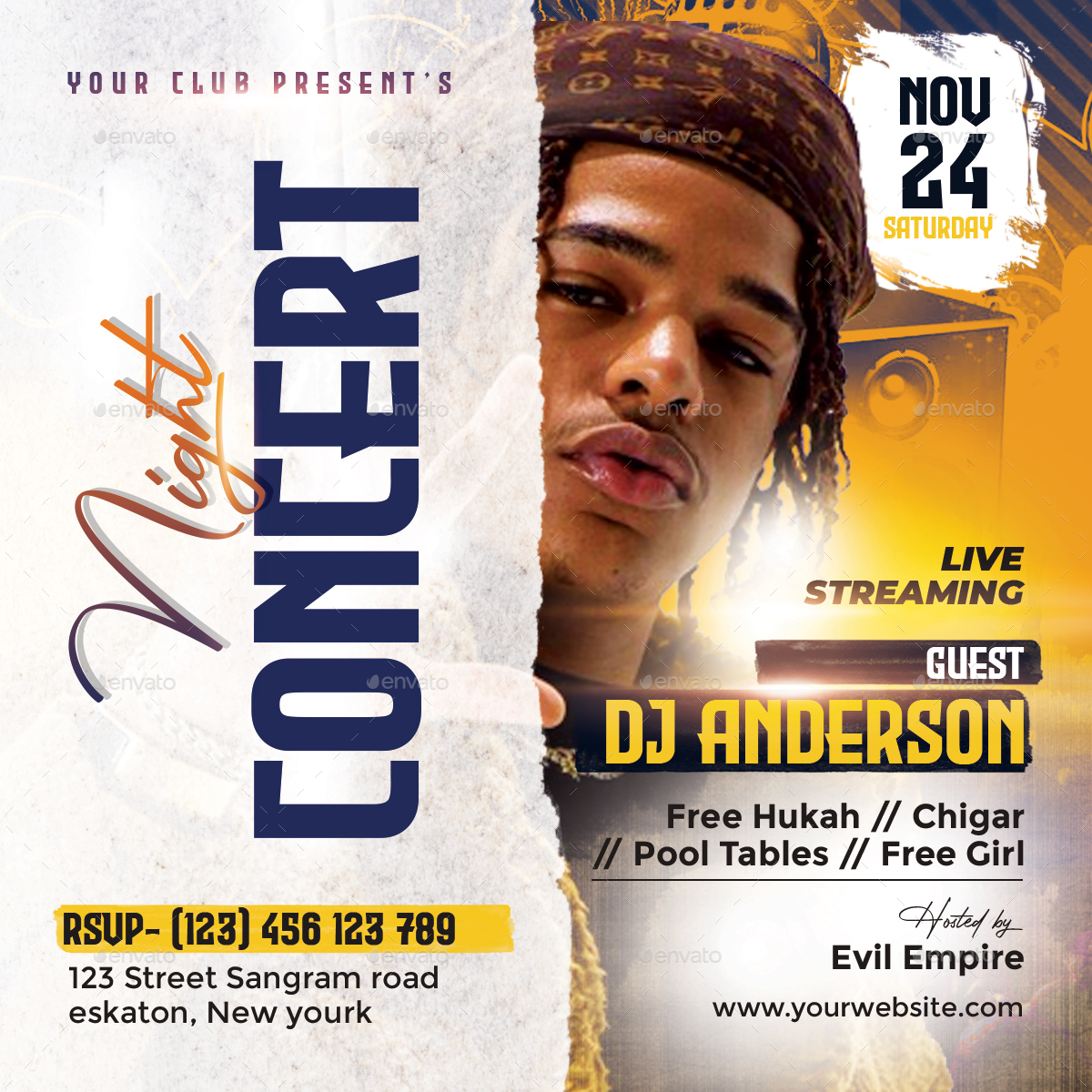 Concert Flyer, Print Templates GraphicRiver