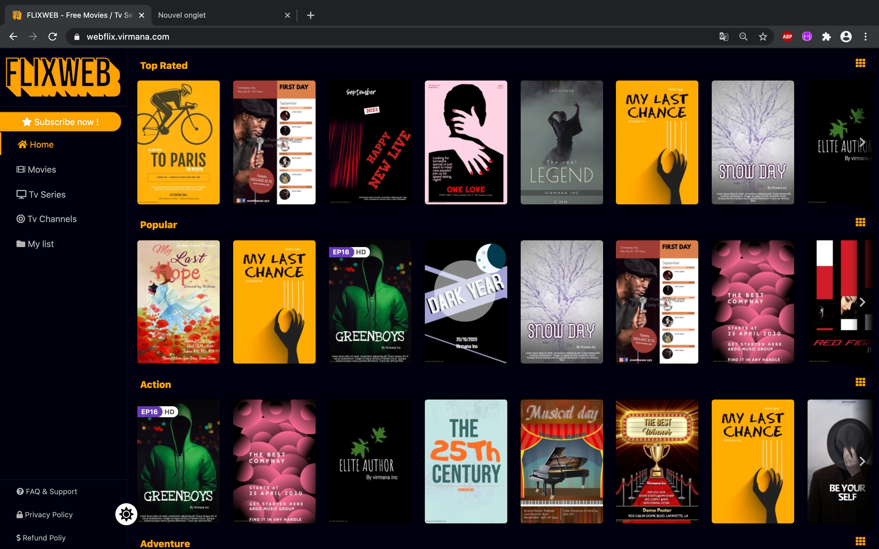 serie tv online 2023 Complete Online Movie Series Tv Streaming Subscription Website Using Php Mysql With Mobile App | Free Source Code