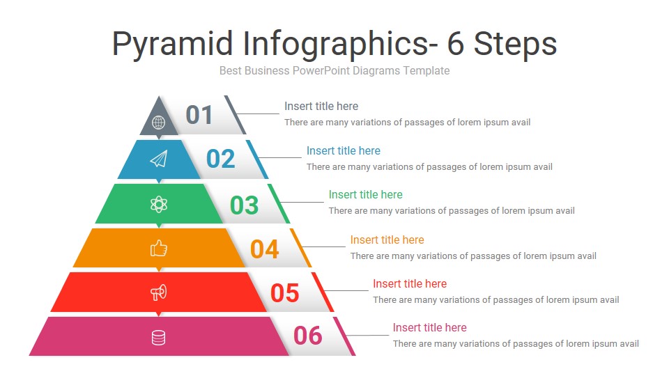 Pyramid Infographics Google Slides Template, Presentation Templates