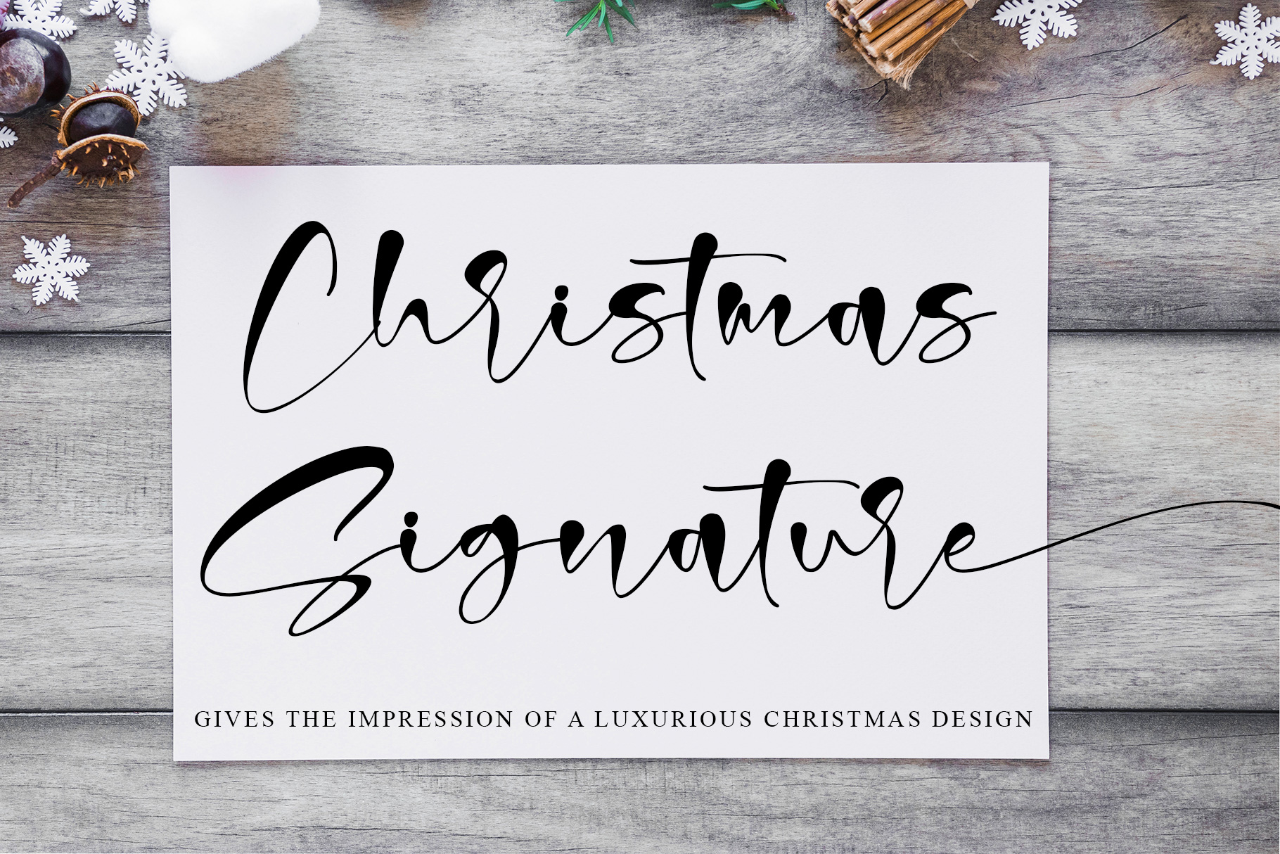 Christmas Signature, Fonts GraphicRiver