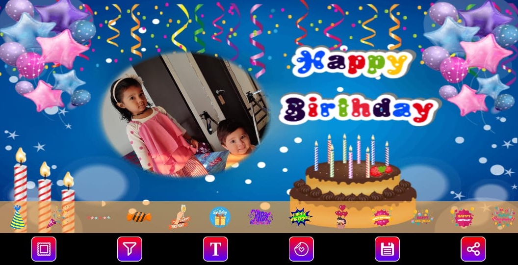 Birthday Photo Frame android app code with ad mob by k29solutions
