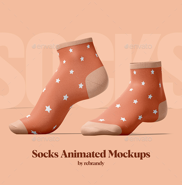 Socks Animated Mockups, Graphics GraphicRiver