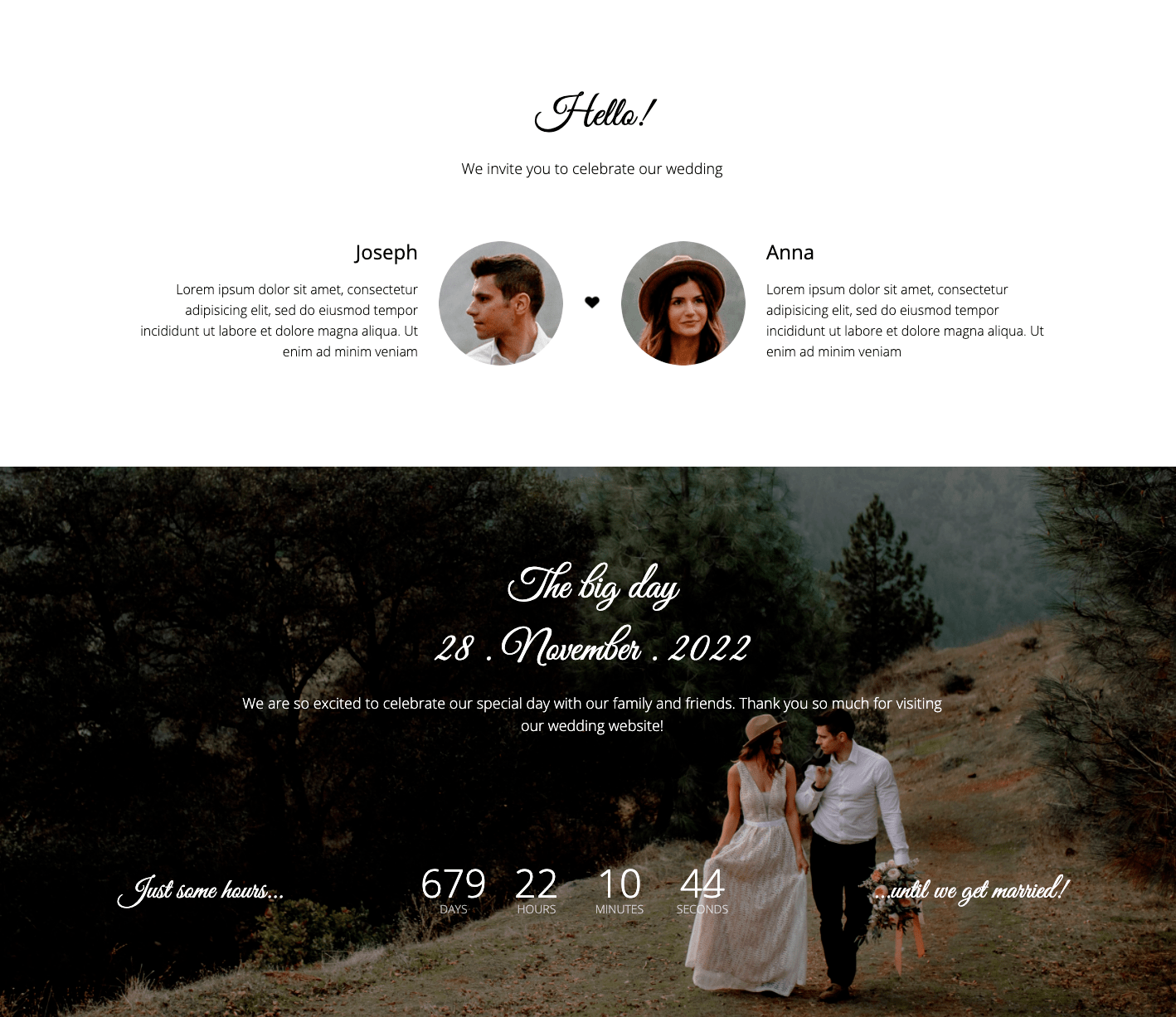 Belle Responsive Wedding Template by FairyTheme ThemeForest