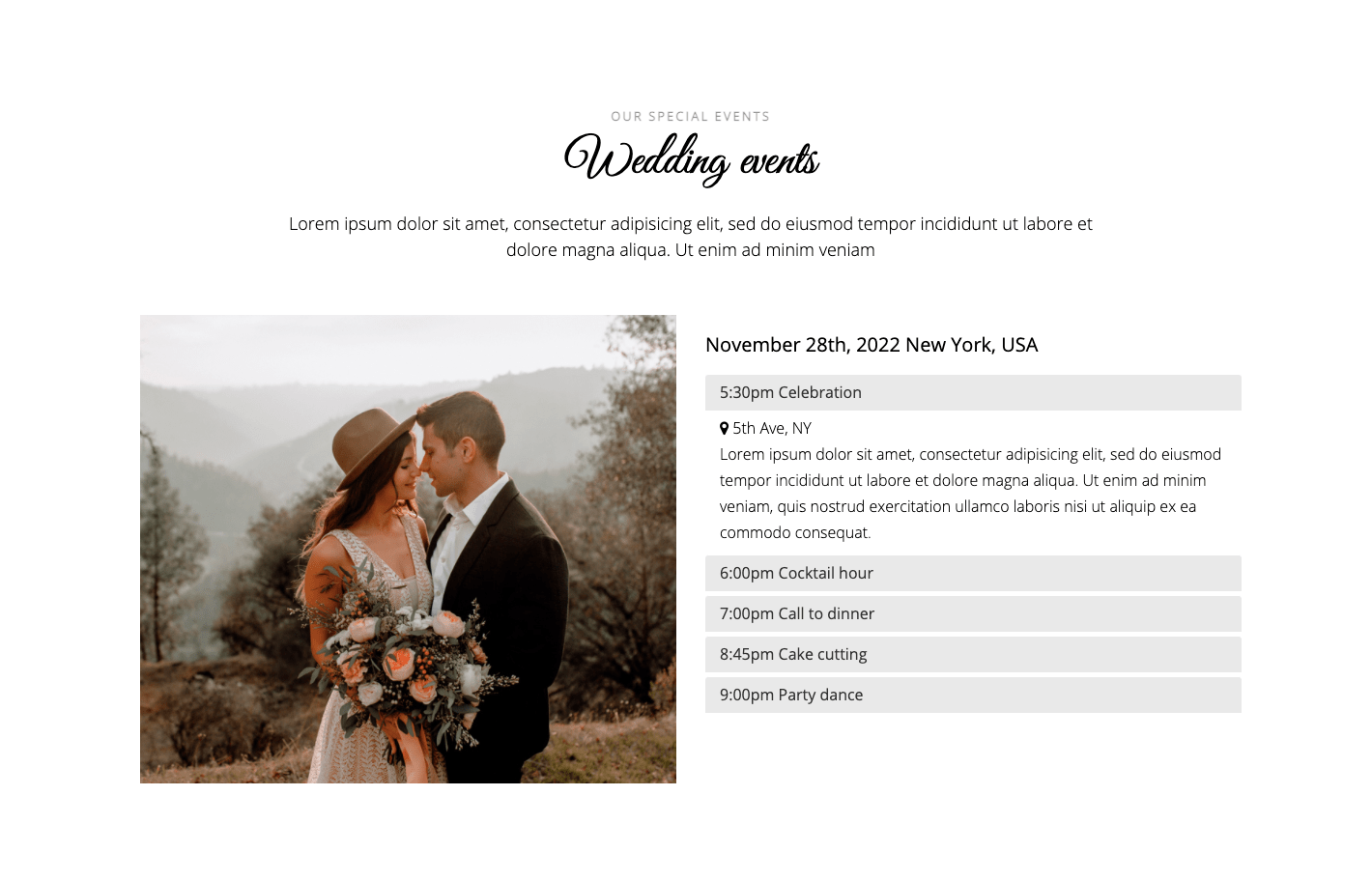 Belle Responsive Wedding Template by FairyTheme ThemeForest