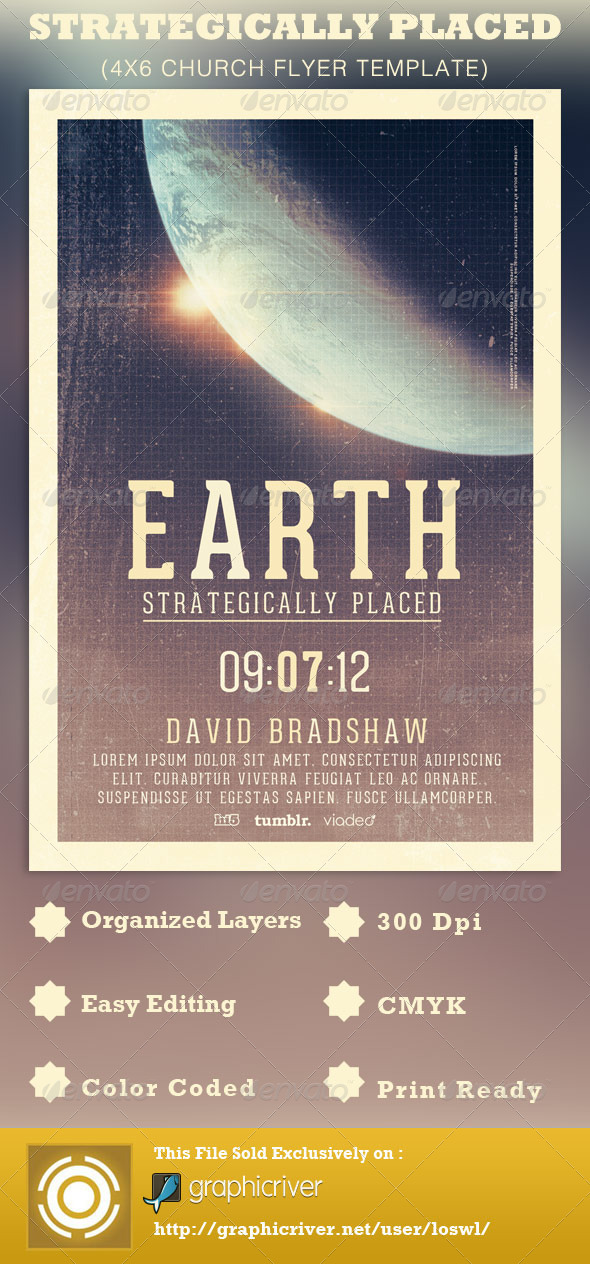 Strategically Placed Church Flyer Template by loswl GraphicRiver