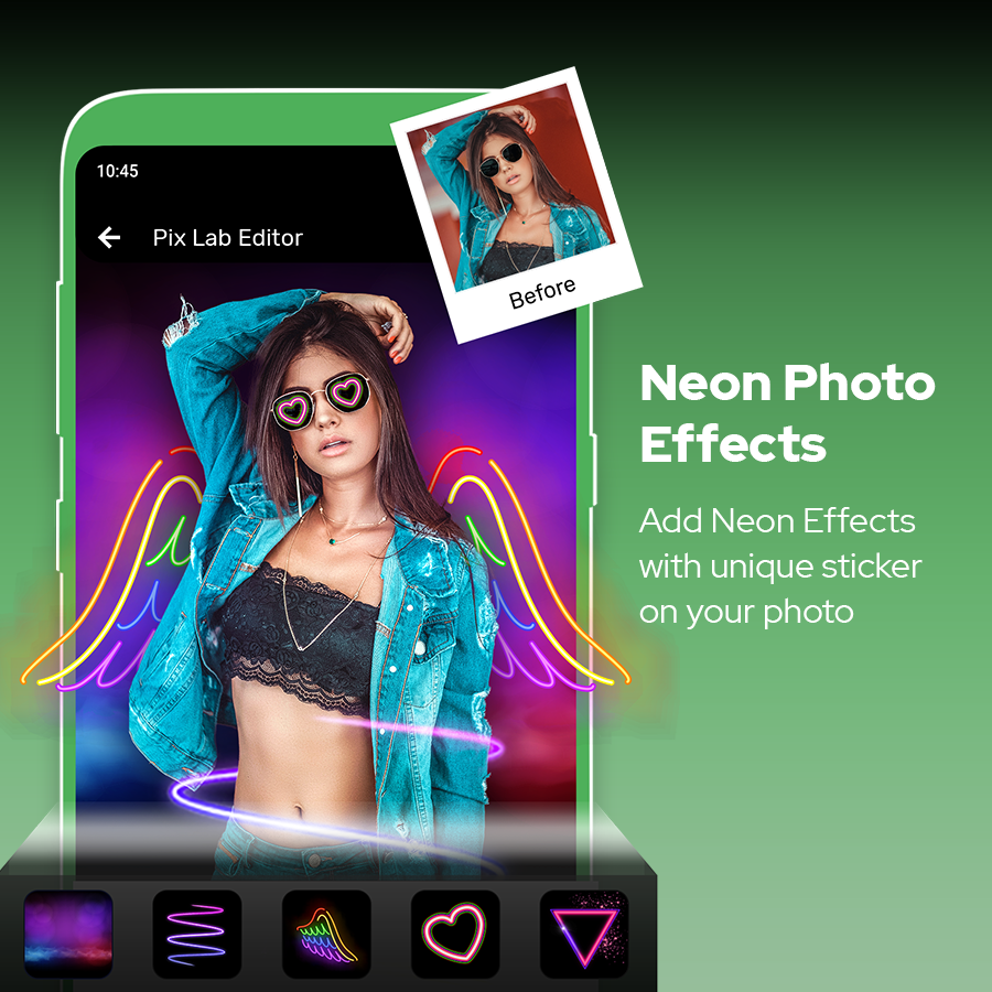 Photo Lab Editor Pro Neon Effects Photo Editor by EagleApps20