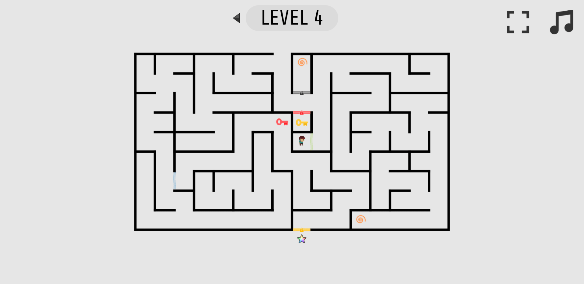 Mazes and Keys HTML5 Casual Game by trezegames CodeCanyon