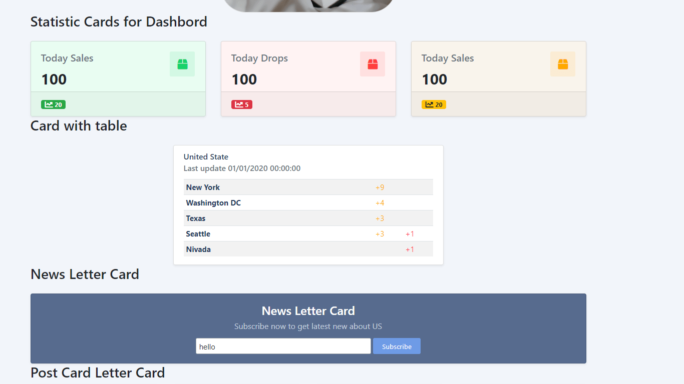 +15 2021 Modern CSS Cards based On Bootstrap and amazing effects by yelel
