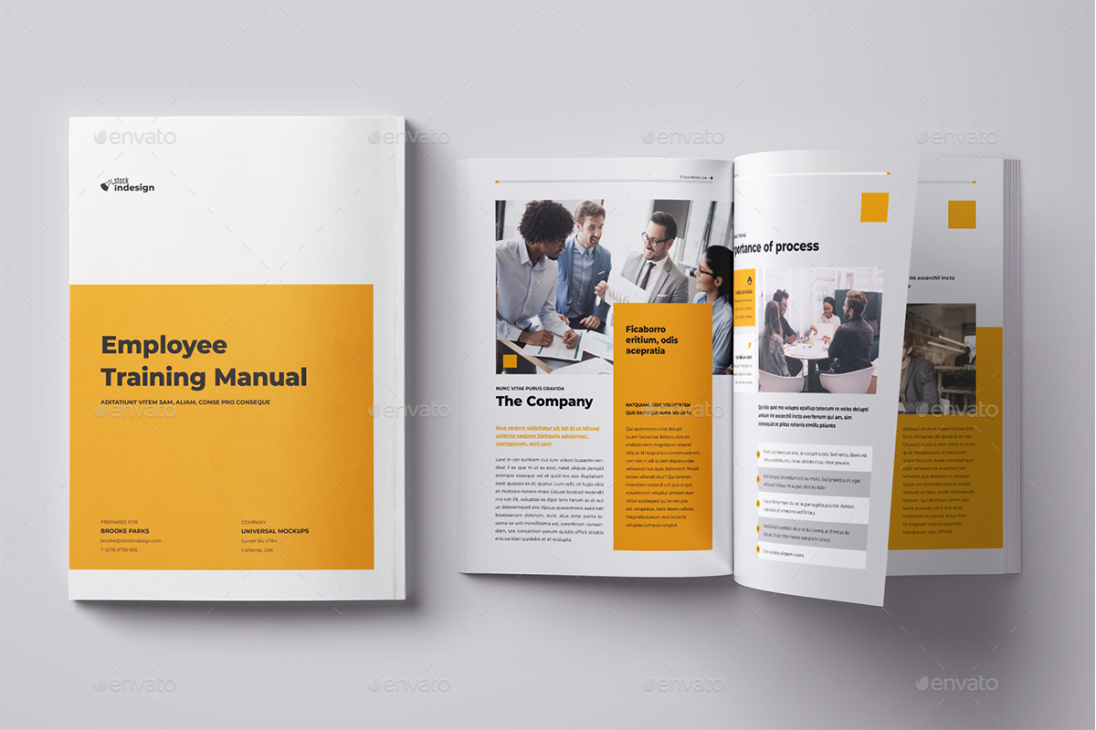 Employee Training Manual, Print Templates GraphicRiver