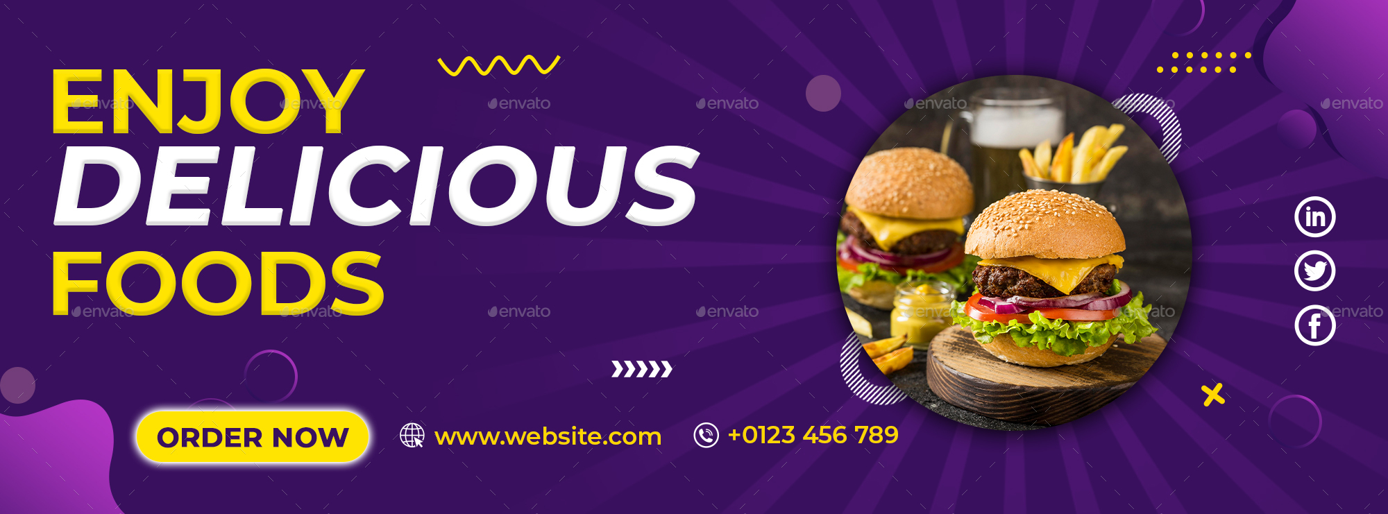 Food Facebook Cover,  Elements GraphicRiver