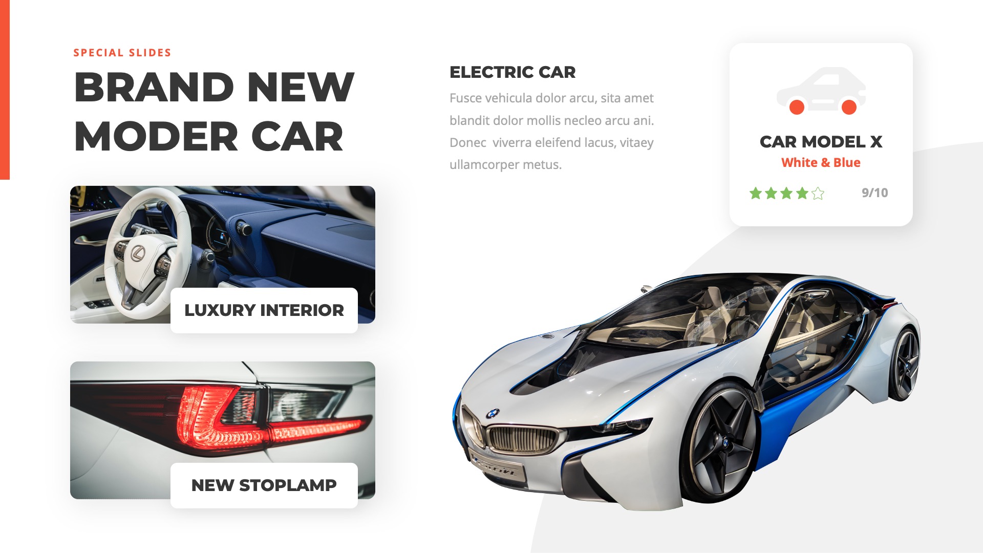 ELICTA Electric Car & EV Charging Google Slides Template