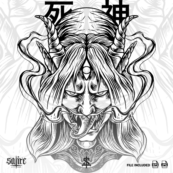 Shinigami Japan Culture Silhouette By Strstudio | Graphicriver 590_x_590_jpg