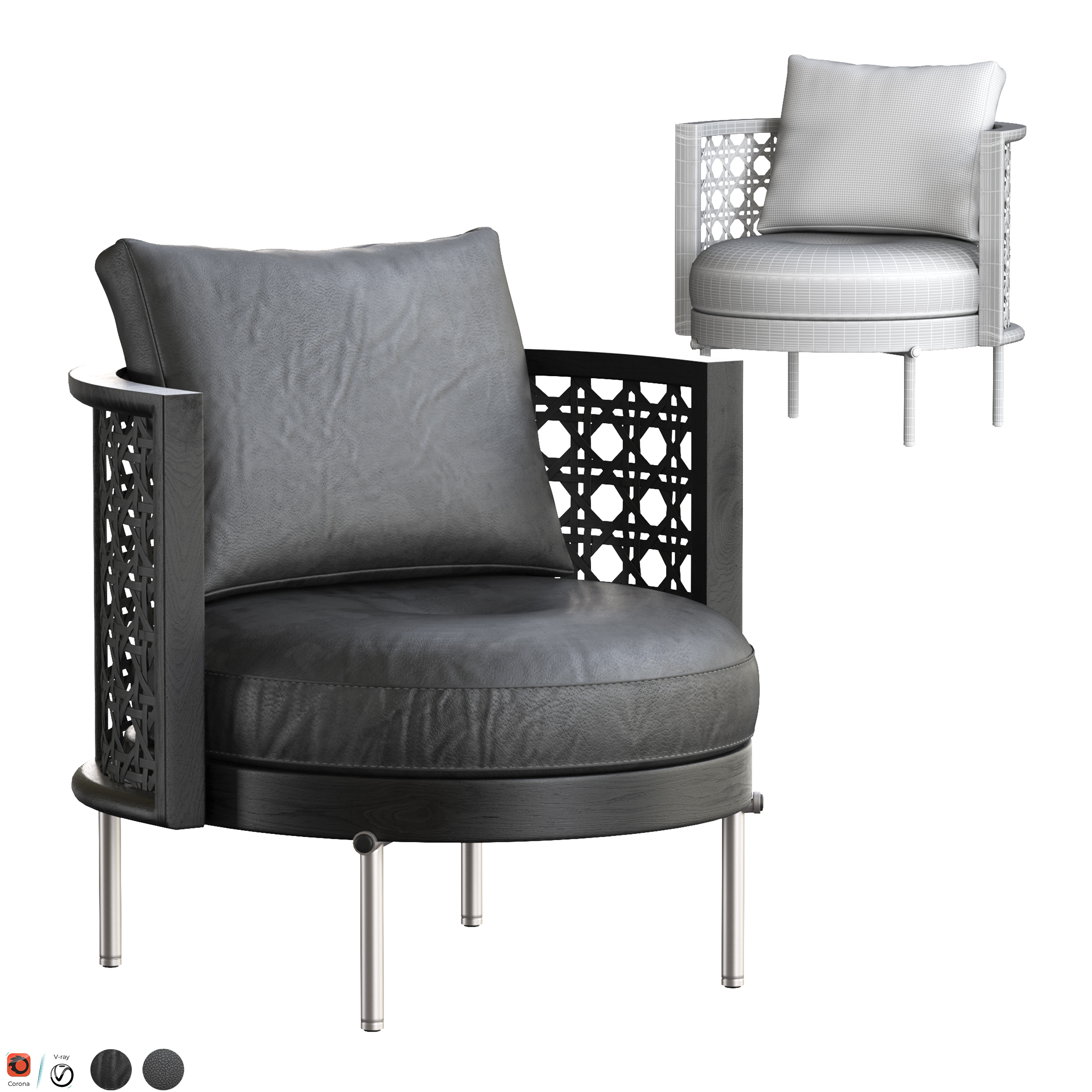 TORII NEST ARMCHAIR Minotti by Axtam3D 3DOcean