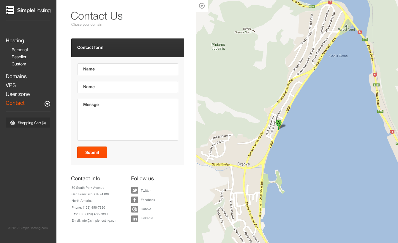 Simple Hosting Modern template by ClaPat ThemeForest