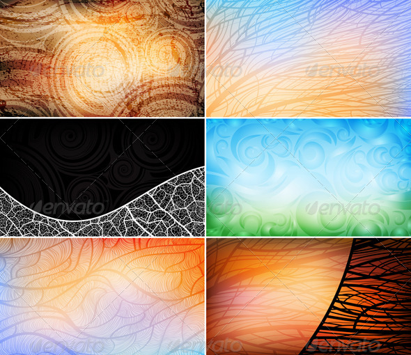 Set of business cards background by vecart GraphicRiver