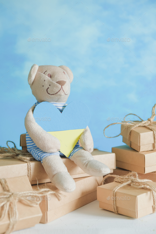 Donations Ukraine, volunteering, charity, war refugees. Litter of toys