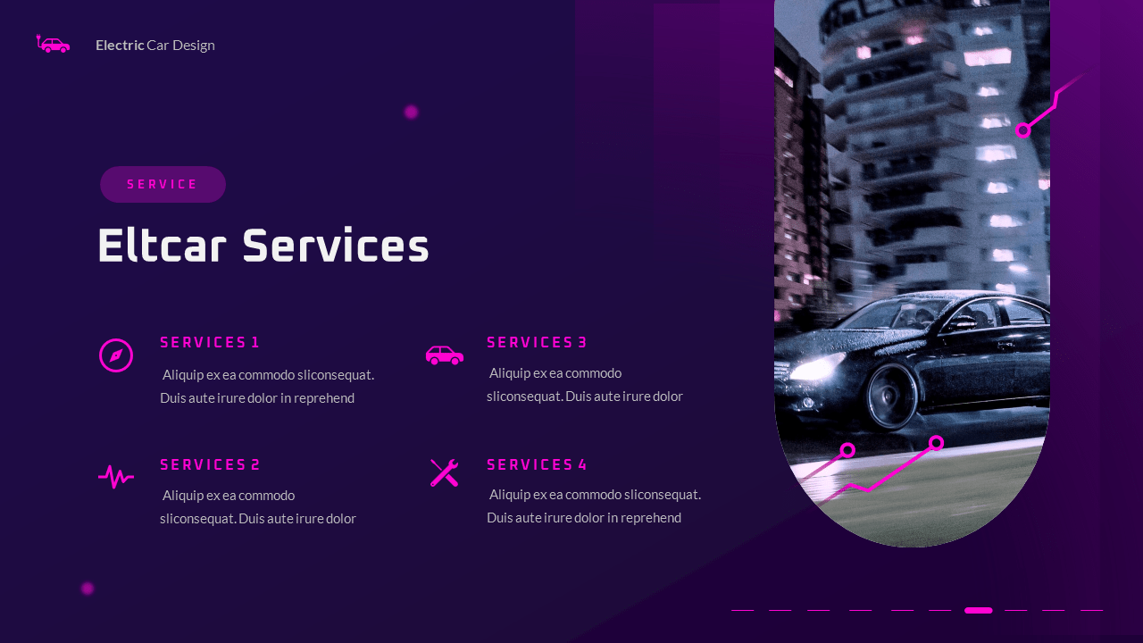 Eltcar Electric Car Google Slides Presentation, Presentation Templates