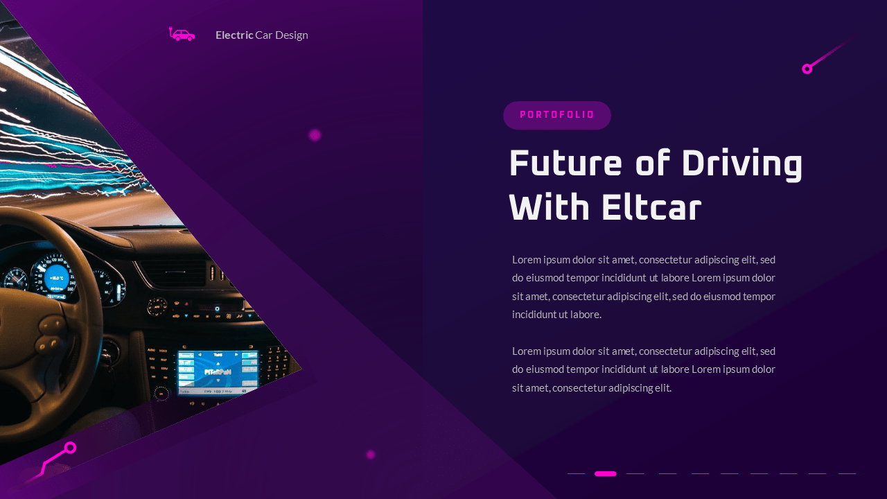 Eltcar Electric Car Google Slides Presentation, Presentation Templates