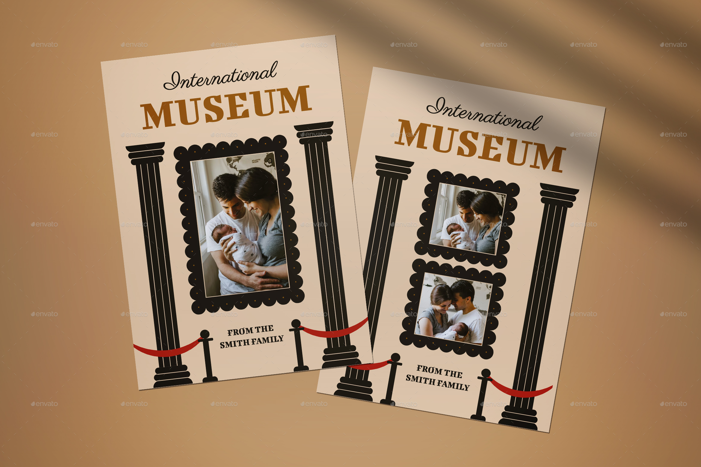 International Museum Greeting Card, Print Templates GraphicRiver
