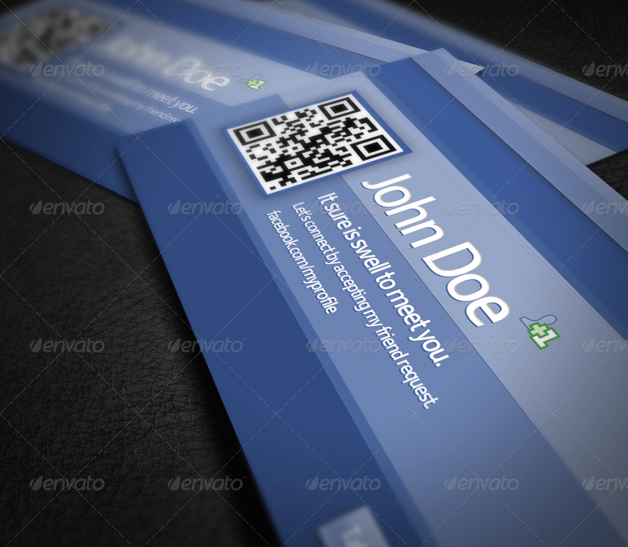 Facebook Promotional Business Cards by mitdralla GraphicRiver