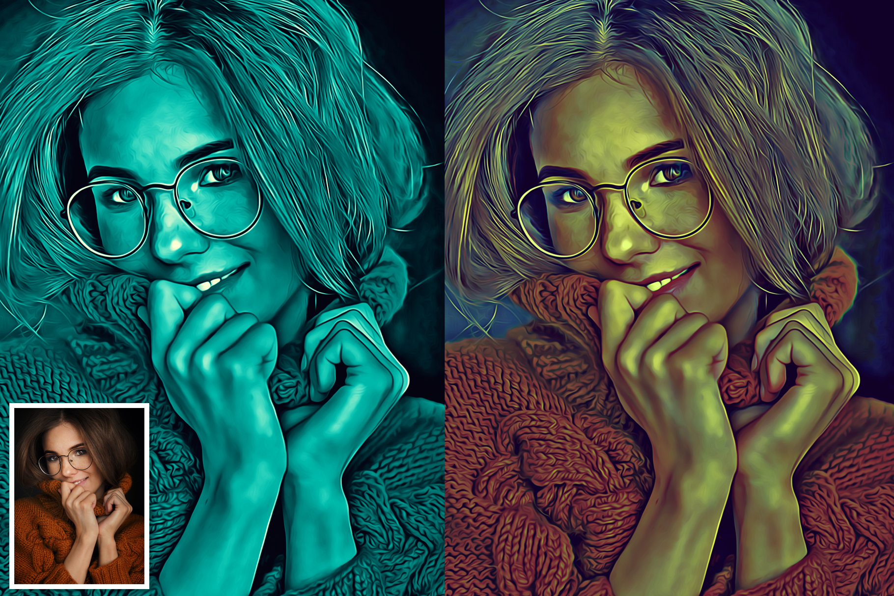 Realistic Digital Oil Painting, Addons GraphicRiver