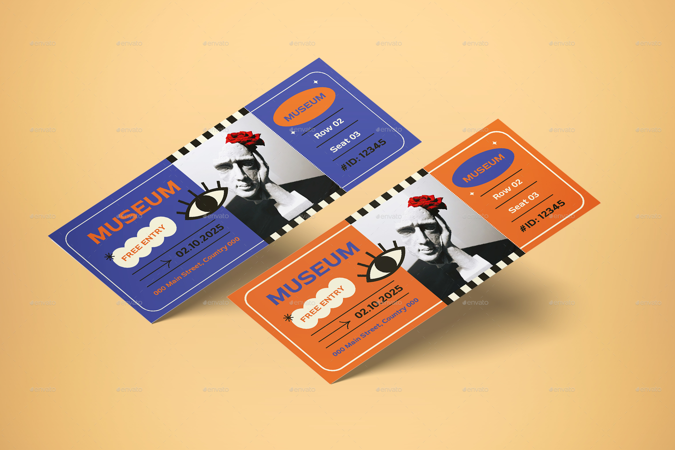 Museum Ticket, Print Templates GraphicRiver
