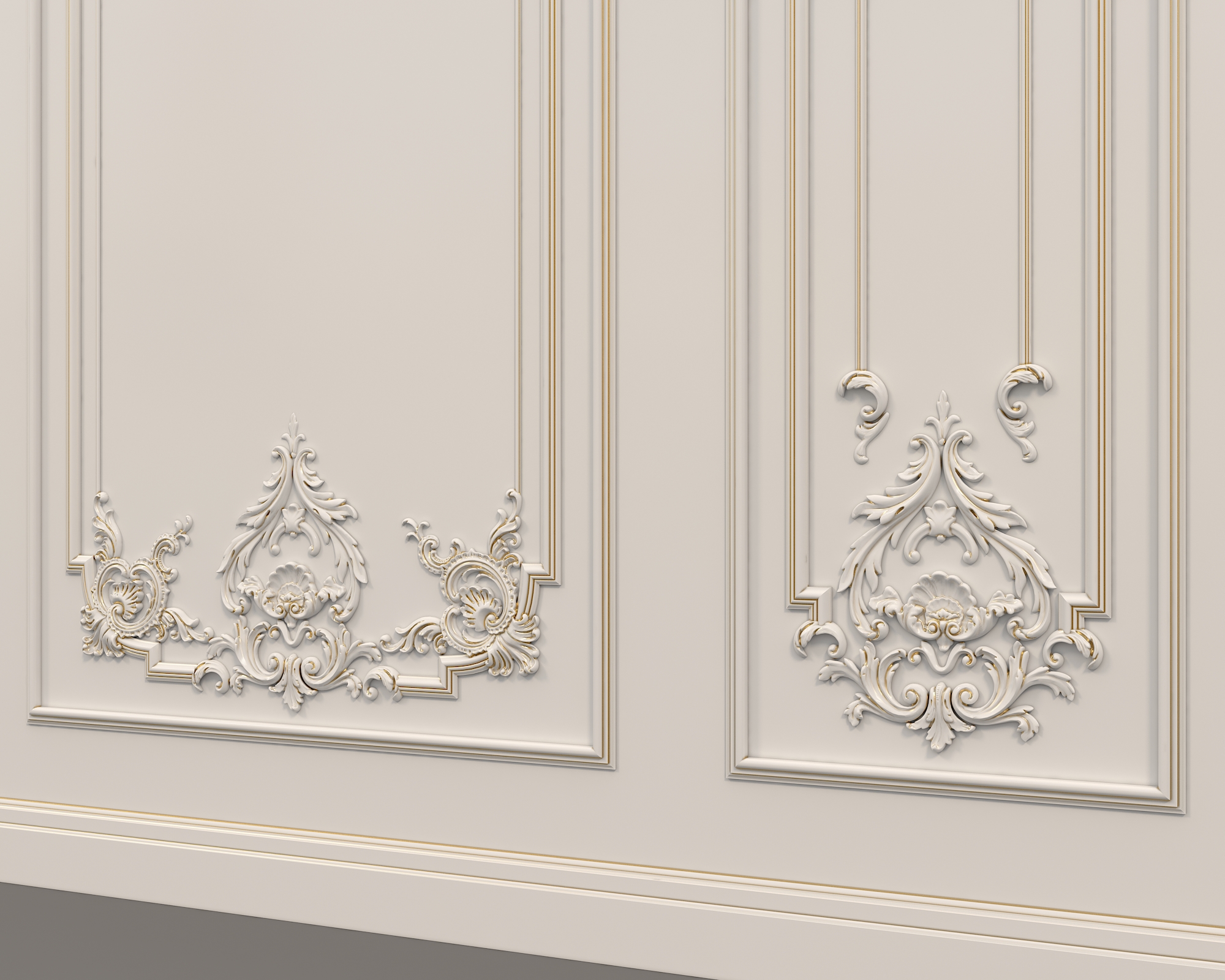 European Style Interior Wall Decoration 8 by nhattuankts 3DOcean