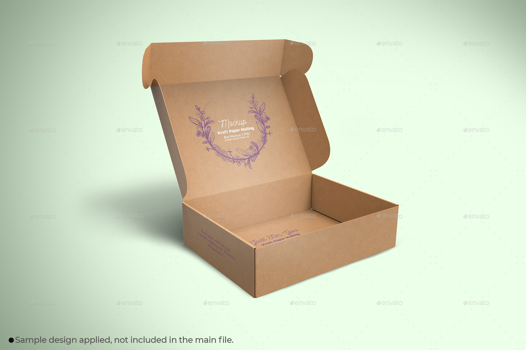 Kraft Paper Mailing Box Packaging Mockup., Graphics GraphicRiver