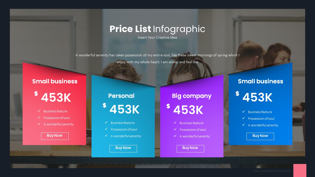 Price Table Google Slides, Presentation Templates GraphicRiver