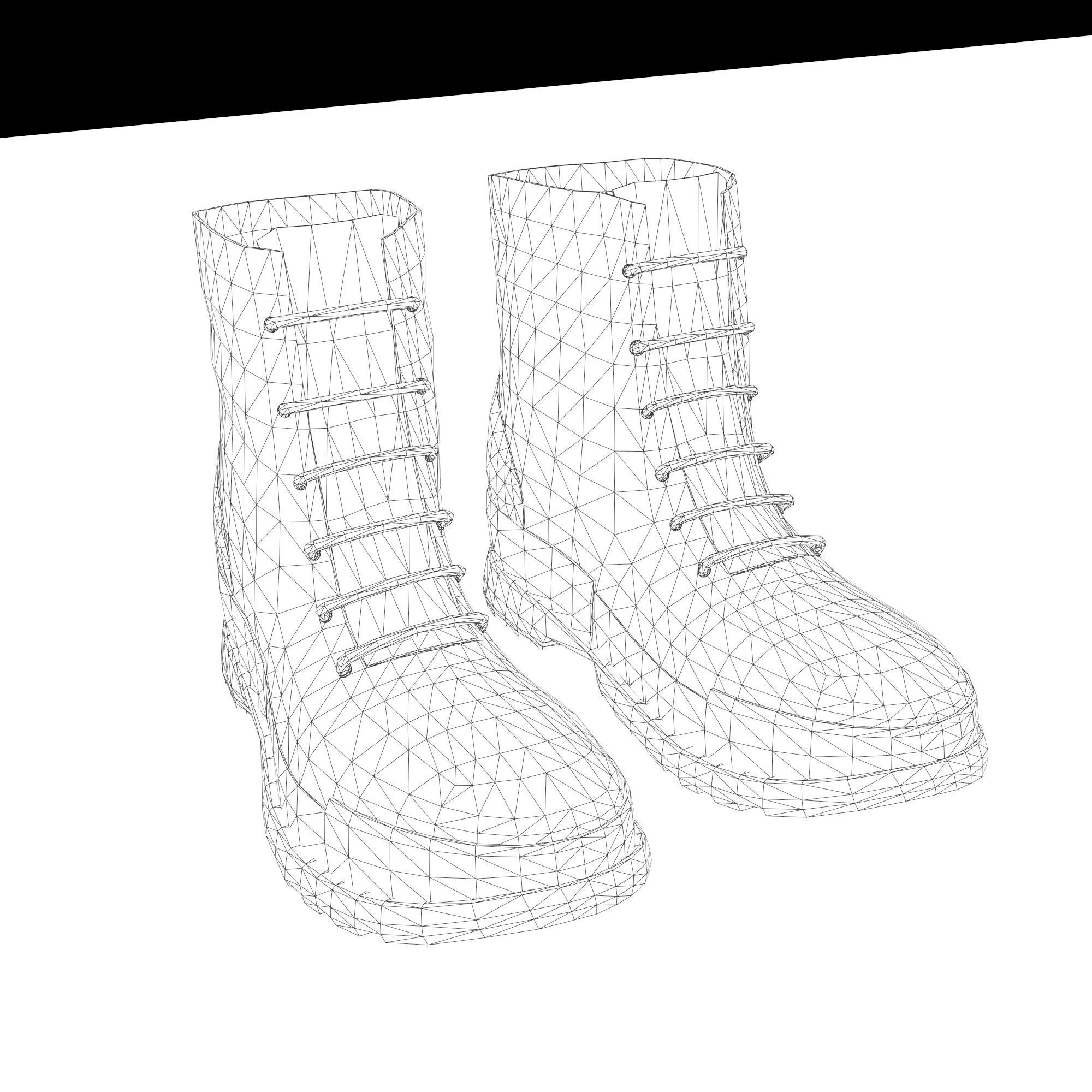 This is a low poly 3D shoe boots model with three textures by ludasachk
