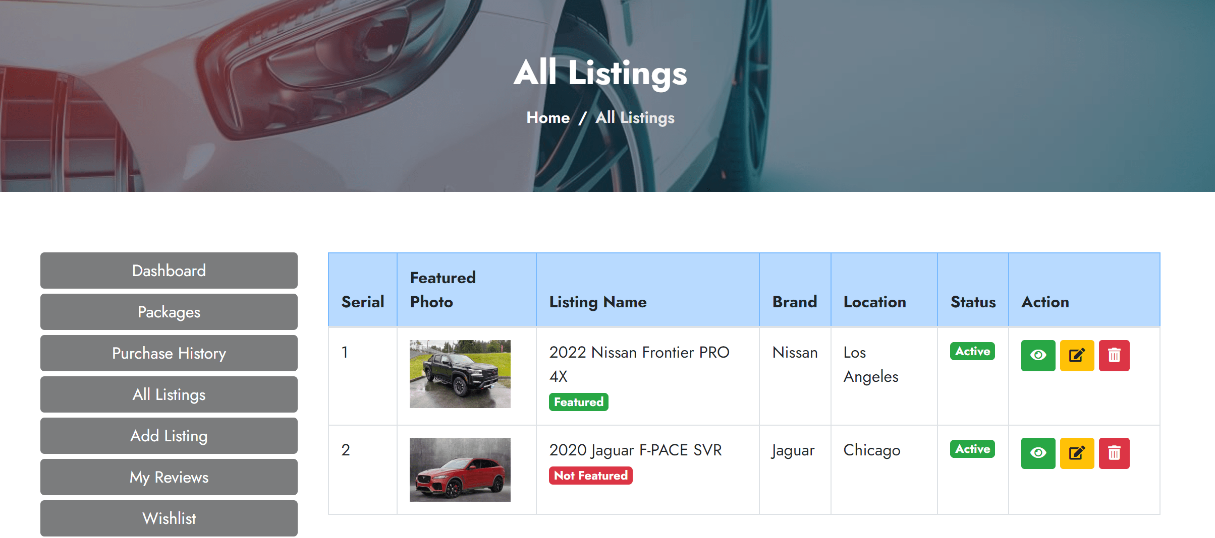 CarPoint Multi Vendor Car Listing Directory by phpscriptpoint