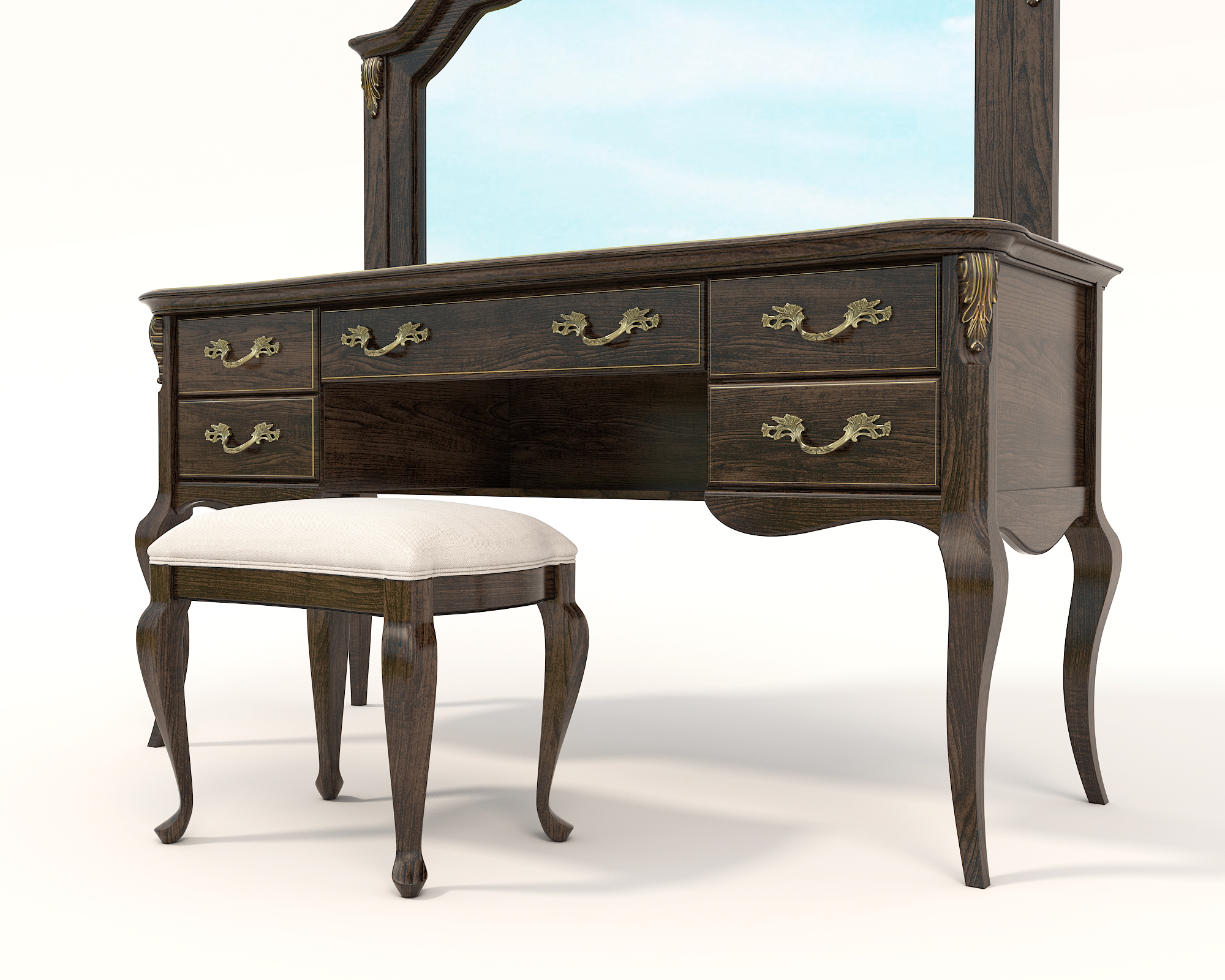 European Style Dressing Table 7 by nhattuankts 3DOcean