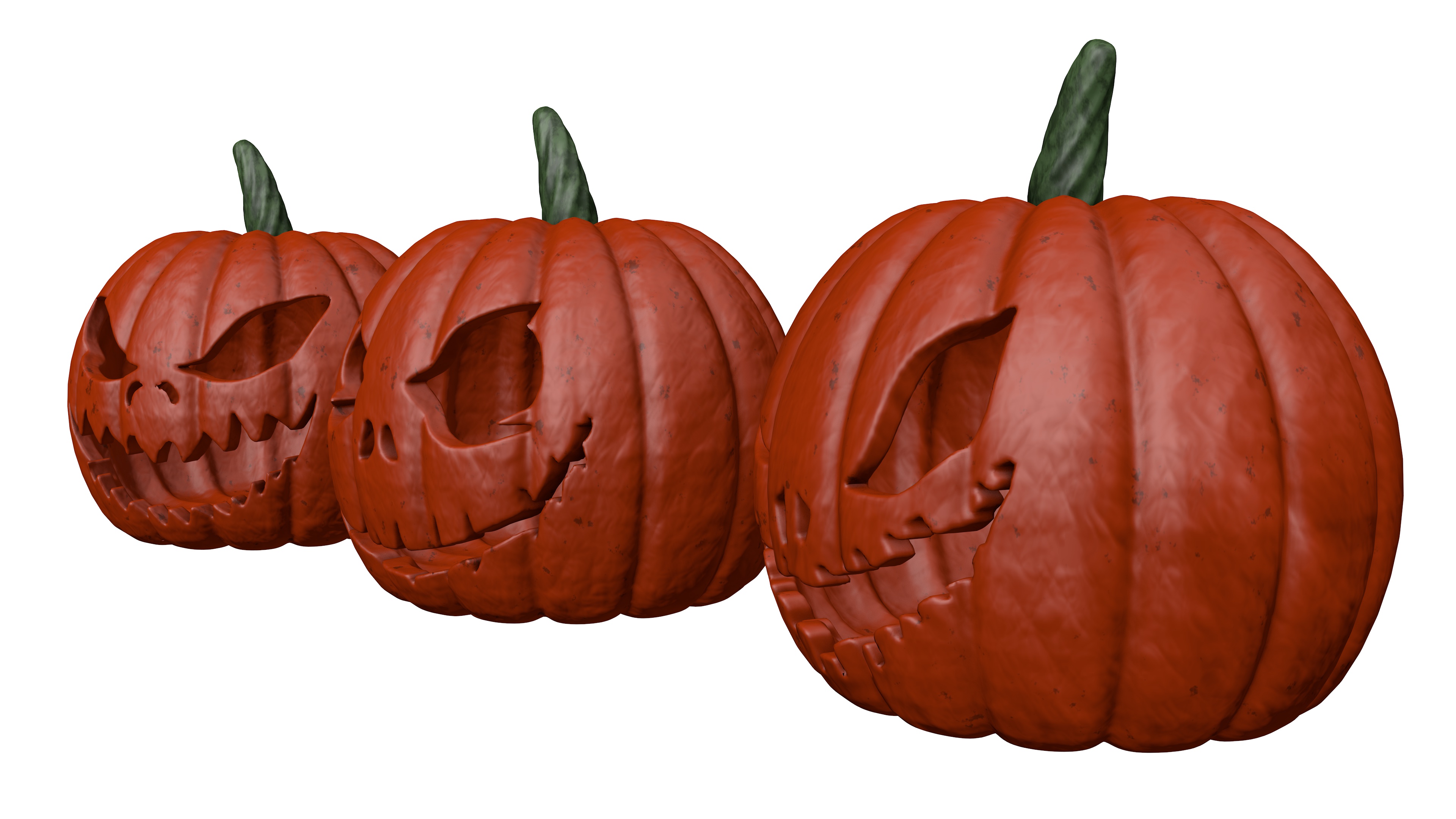 Jack O Lantern Halloween Pumpkins by RuslanMikaielian 3DOcean
